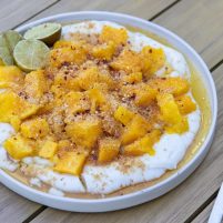 Traeger Grills | Smoked mango with lime and coconut