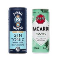 Bombay Sapphire Gin & Tonic Double Serve and BACARDÍ Mojito