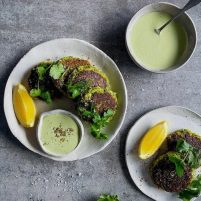 Broccoli, Zucchini & Haloumi Fritters
