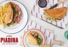 Lunch got even tastier with Italian inspired pizza sandwiches from Crust Pizza Crust Pizza | Piadina Sandwiches