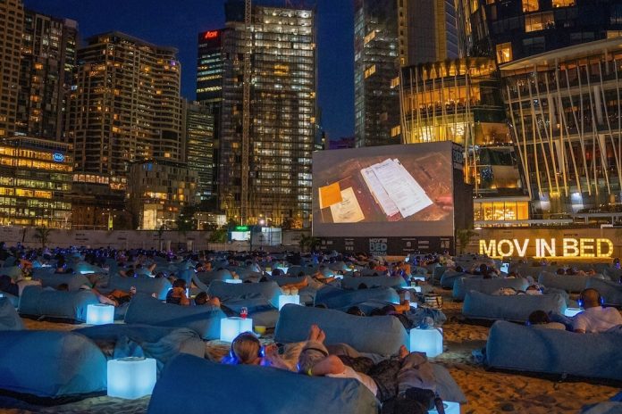 MOV'IN BED Beach Cinema | Barangaroo Sydney