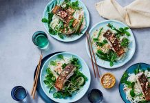 A star recipe: Crispy skin Humpty Doo Barramundi with green papaya and rice noodle salad Jason Roberts | Humpty Doo Barramundi recipes