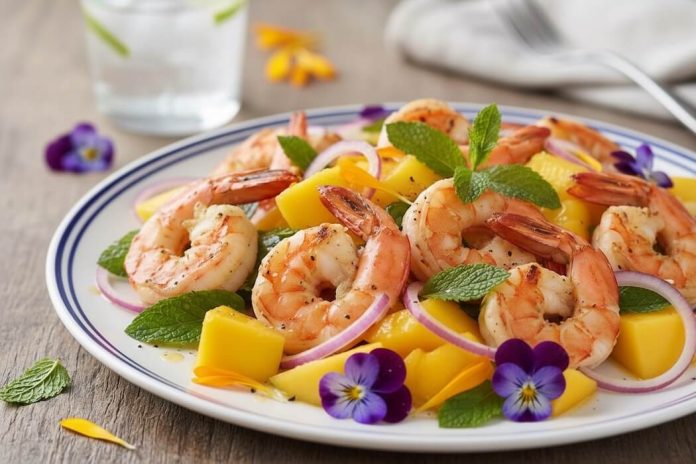 Sapphire Coast Prawn & Mango Salad