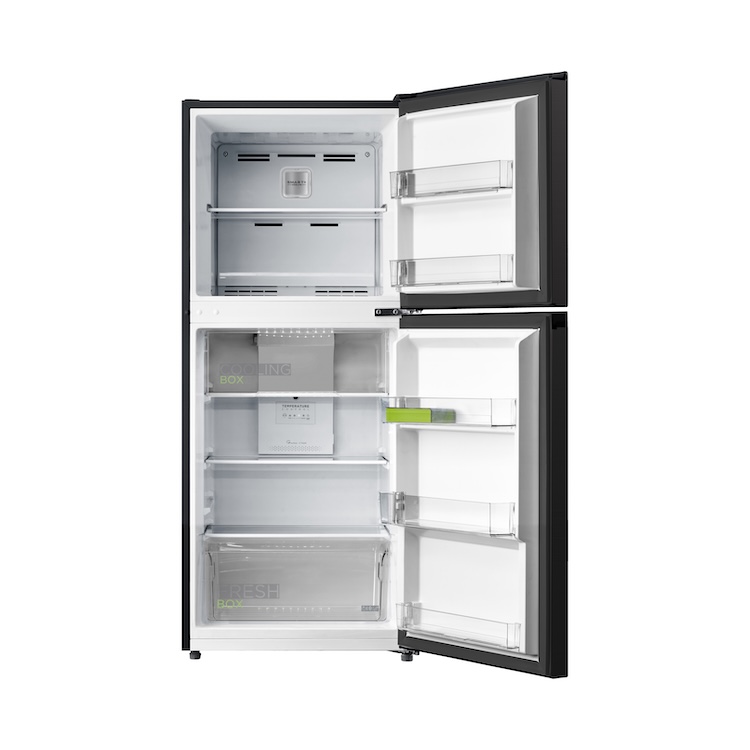 Midea 203L Top Mount Fridge Dark Stainless