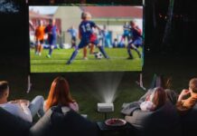 The Backyard Is About To Become Grand Final Central LASER Full HD Outdoor Cinema Bundle