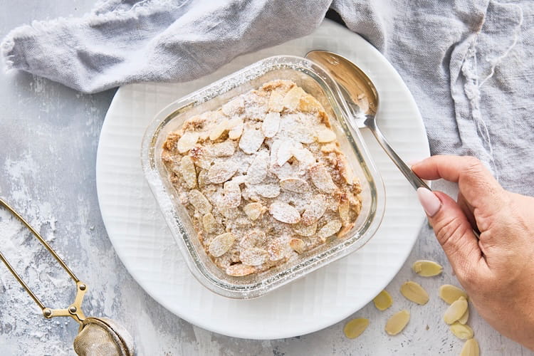 Almond Croissant Baked Oats